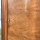 Art Deco wardrobe in flame walnut with central mirror – French elegance