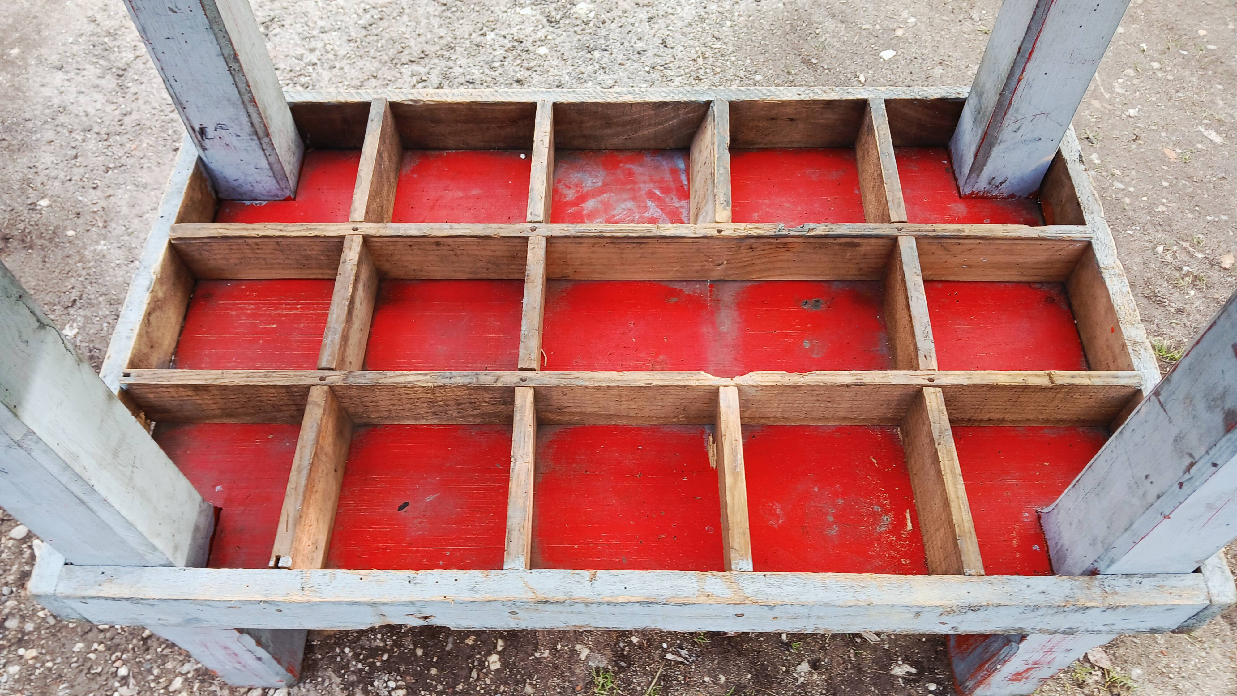 Small old garage workbench