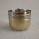 Silver metal cup monogram LJ