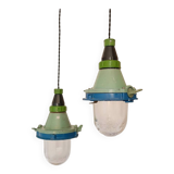 Old Soviet CCCP industrial lamp