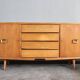 Enfilade with Brass Handles, Italy, 1960s