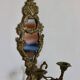 Mid Century Swedish Brass Sconce with Mirror