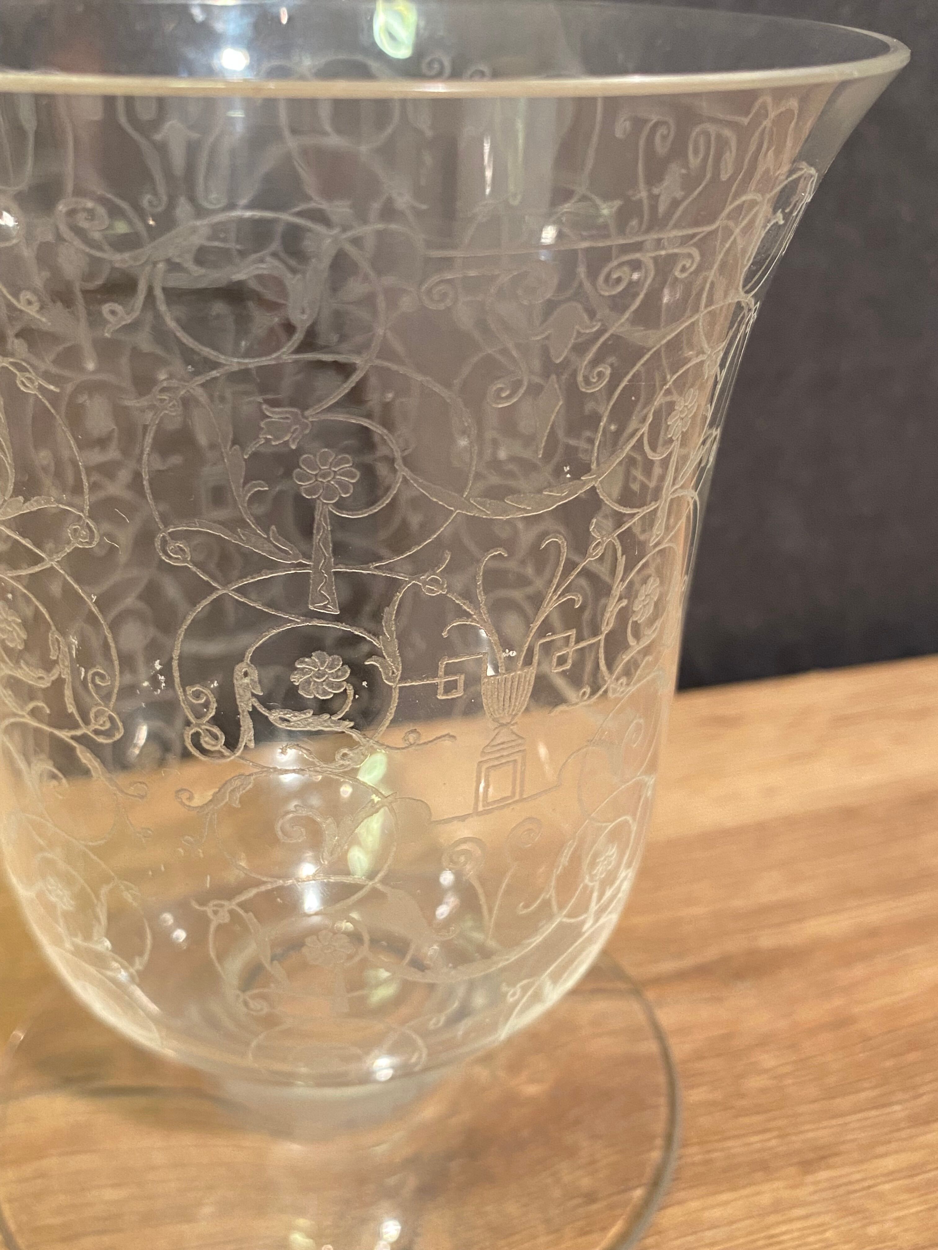 Crystal vase signed Baccarat