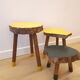 Trio of tripod tabourets