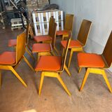 Set of 8 Scandinavian chairs