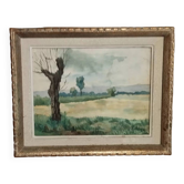 Original watercolor painting, signed Paul Maurice