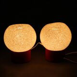 1970s Pair of Nightstands Lamps by Pokrok Zilina, Czechoslovakia