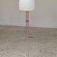 Chrome metal floor lamp opaline triplex Lidokov ex Czechoslovakia
