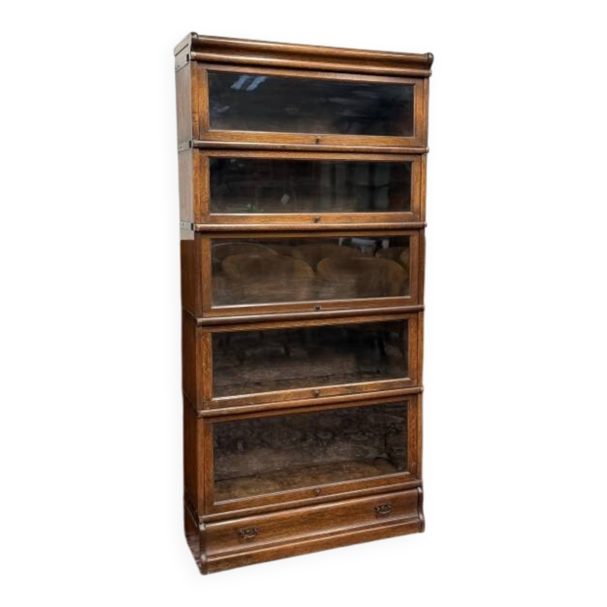 Antique English Original Globe Wernicke Bookcase