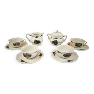 Service à thé ou à café Sarreguemines modèle Obernai