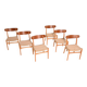 Set of 6 “CH23” chairs by Hans J. Wegner for Carl Hansen & Søn, 1950s