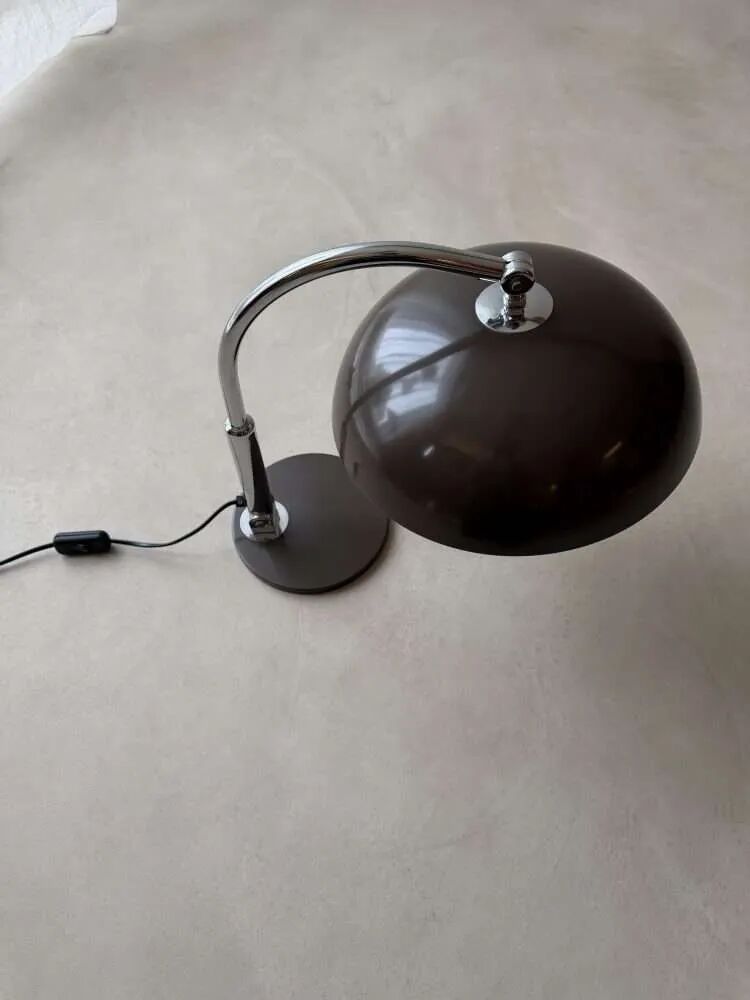 Hala desk lamp model 144 Busquet bronze brown 1950s