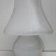 Venini Style Modern Italian Murano Glass Mushroom Table Lamp, 1980s