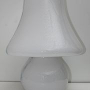 Venini Style Modern Italian Murano Glass Mushroom Table Lamp, 1980s