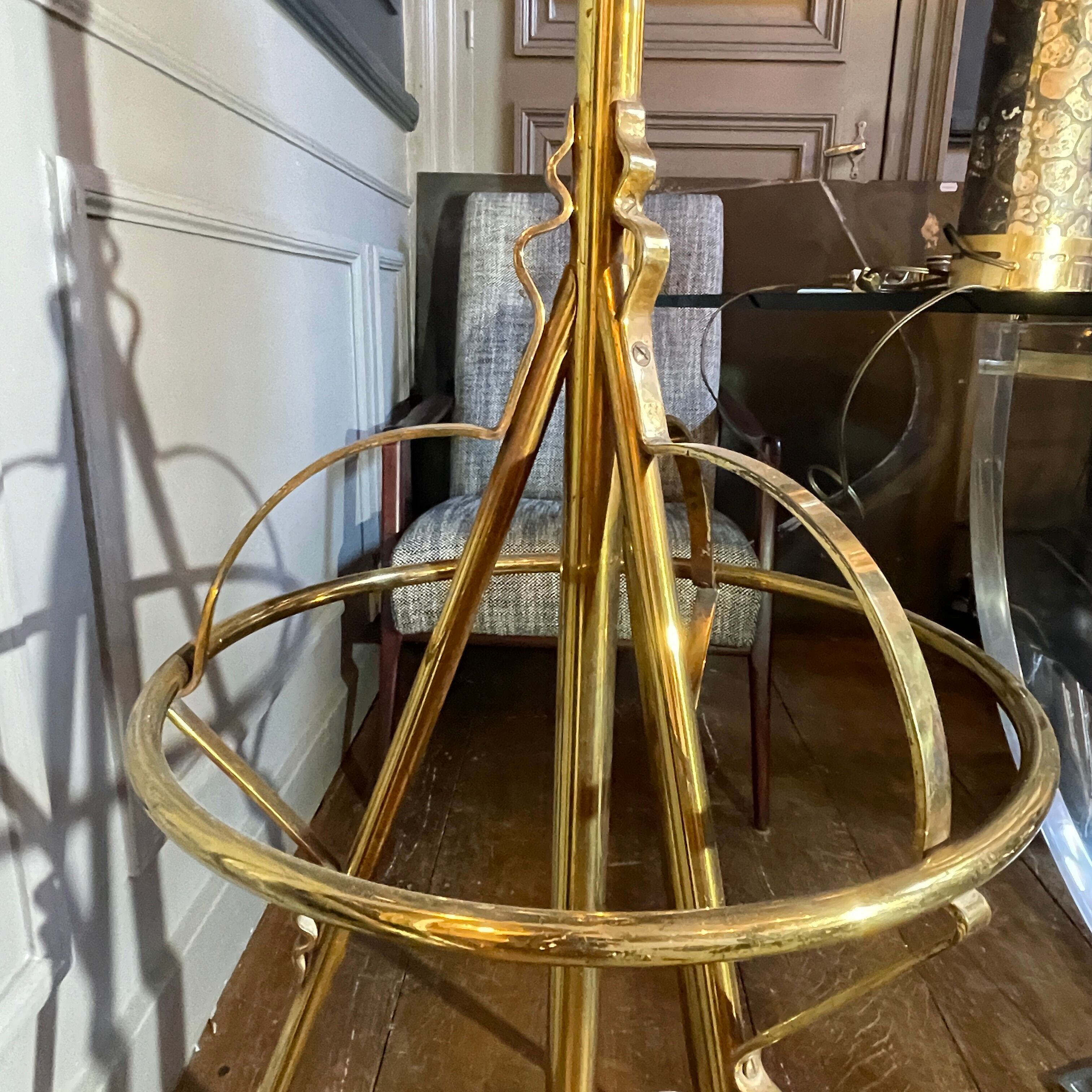 Porte manteau perroquet art nouveau arts & crafts jugendstil, bronze acier, ca 1900