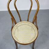 Paire de chaises brunes
