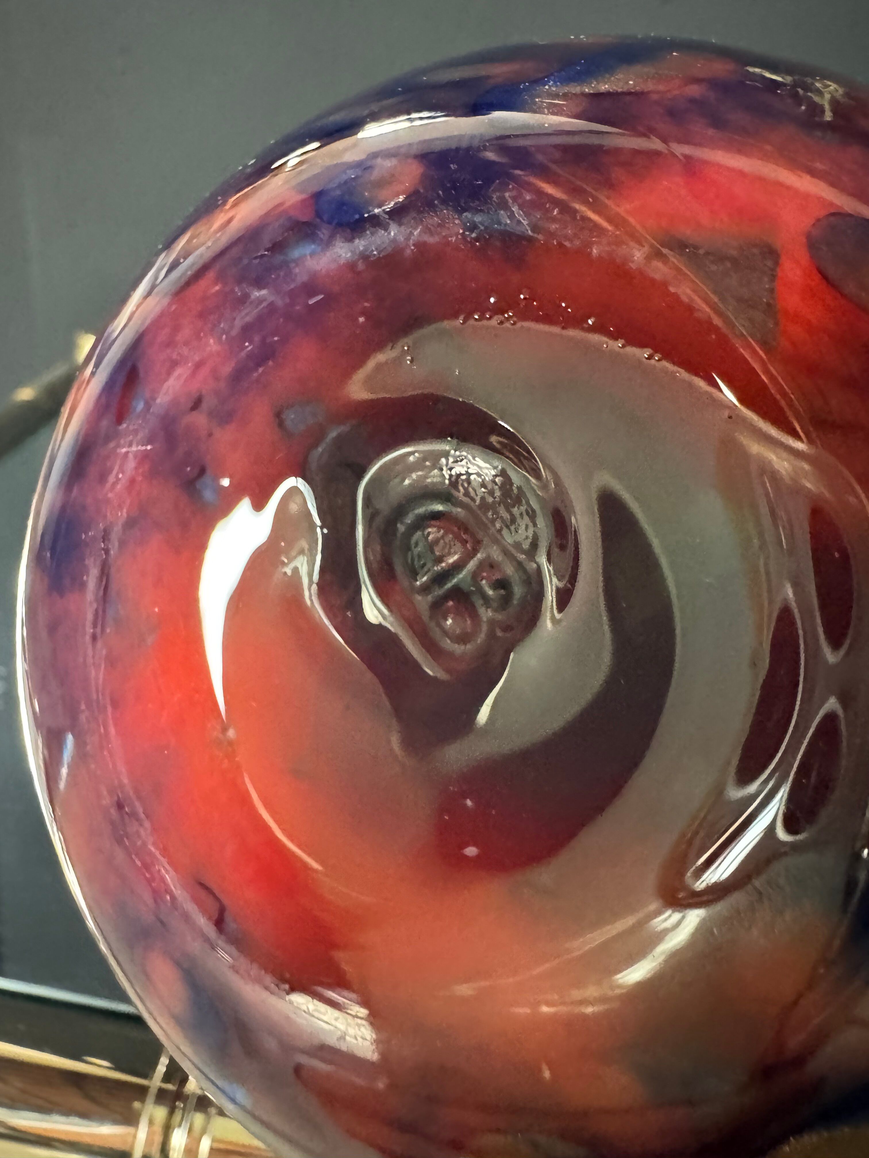 Vase verre de Murano années 70