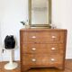 Art Deco chest of drawers in solid oak