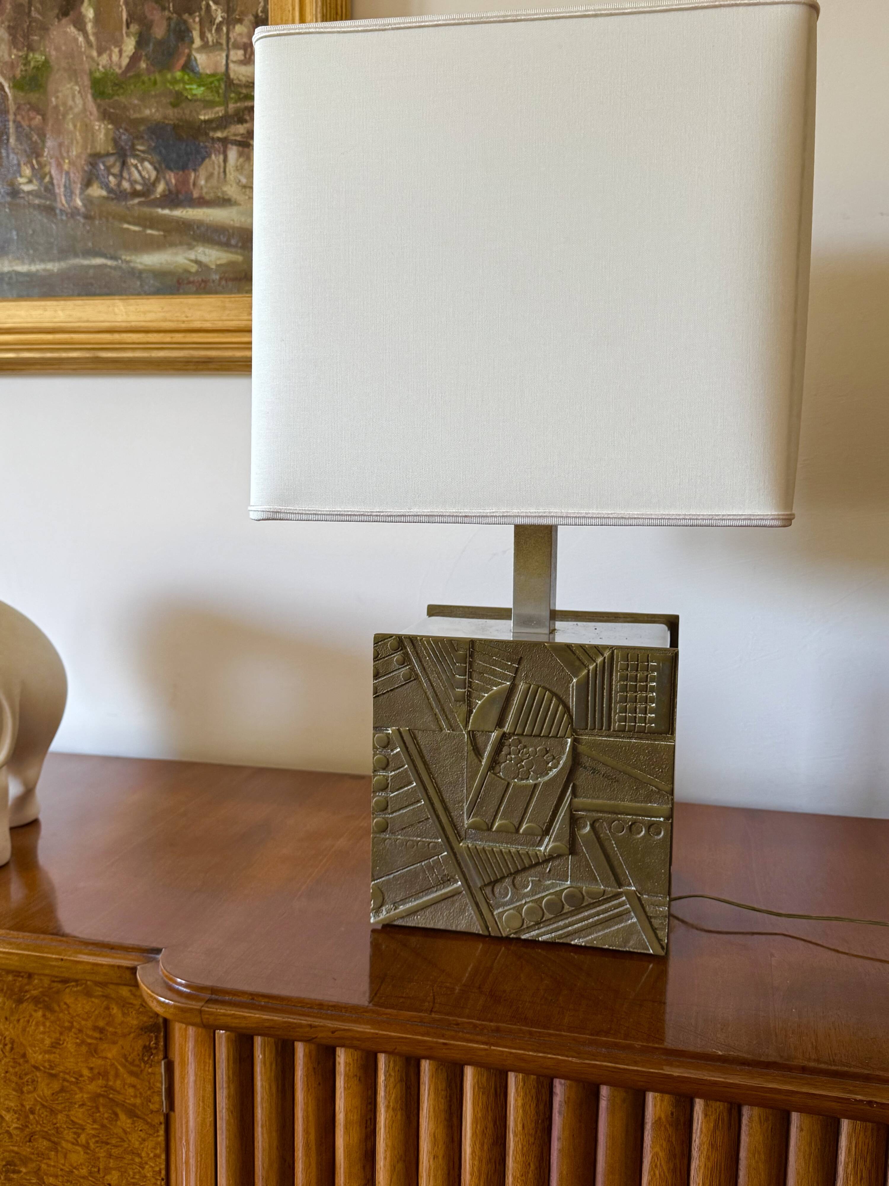 Luciano Frigerio, Hollywood Regency table lamp base, Italy 1970