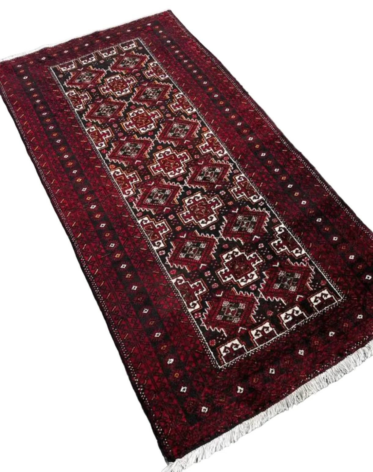Handmade Balouch rug 220cm x 110cm