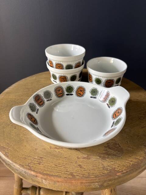Vintage Sarreguemines Service - Fired Porcelain