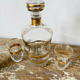 Carafe and shot glasses