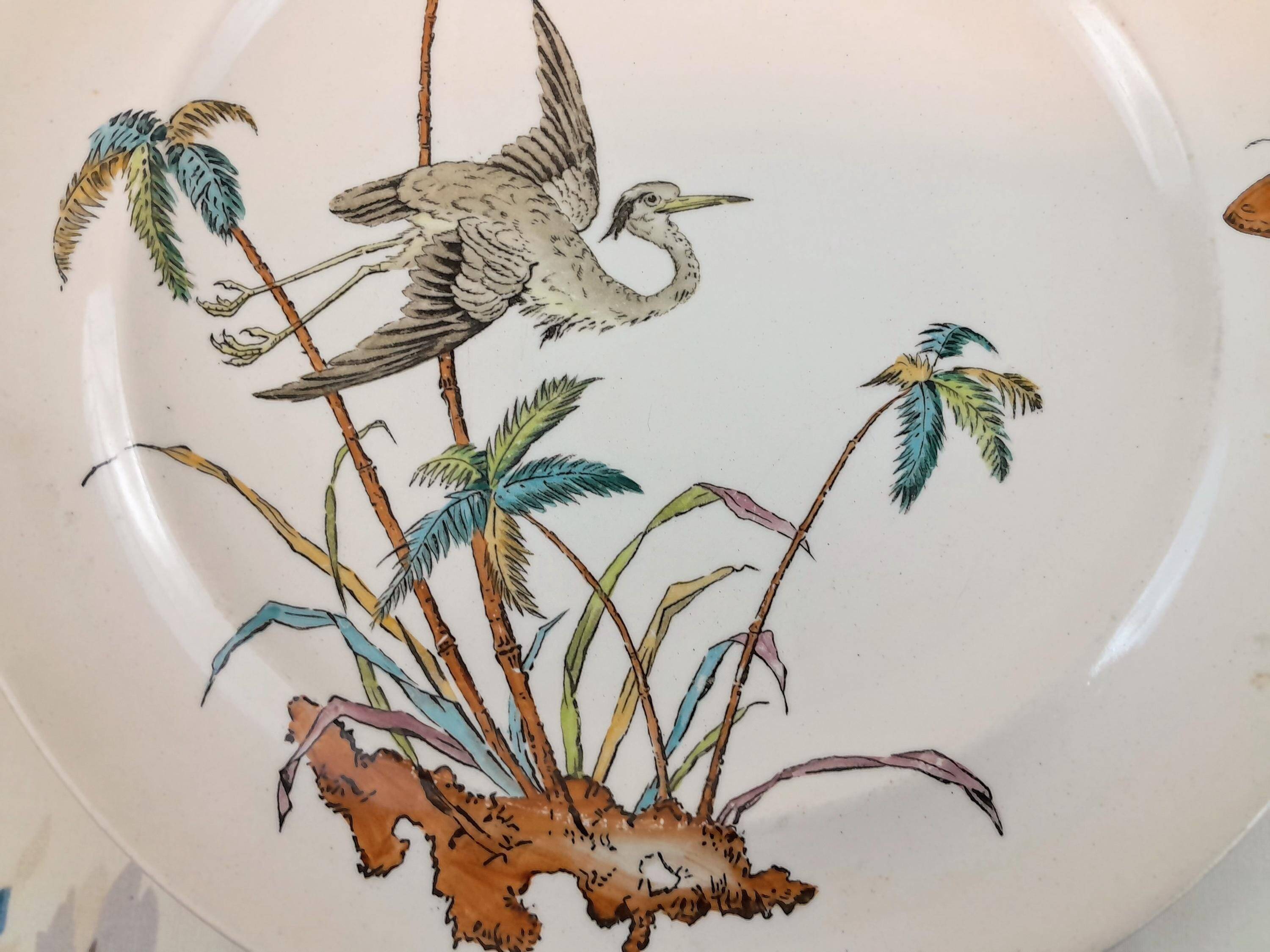 6 Palms Plate Egret Copeland