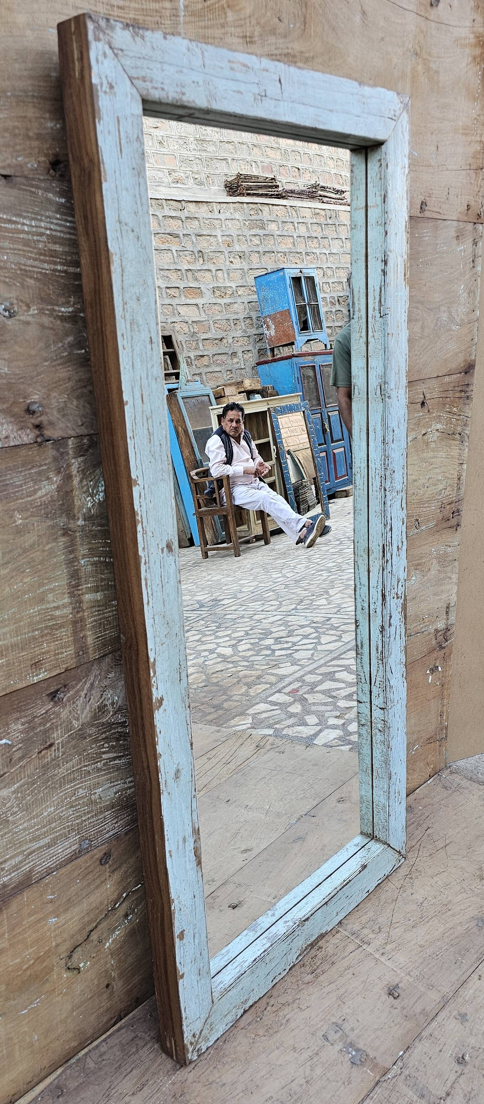 Teak mirror from Burma