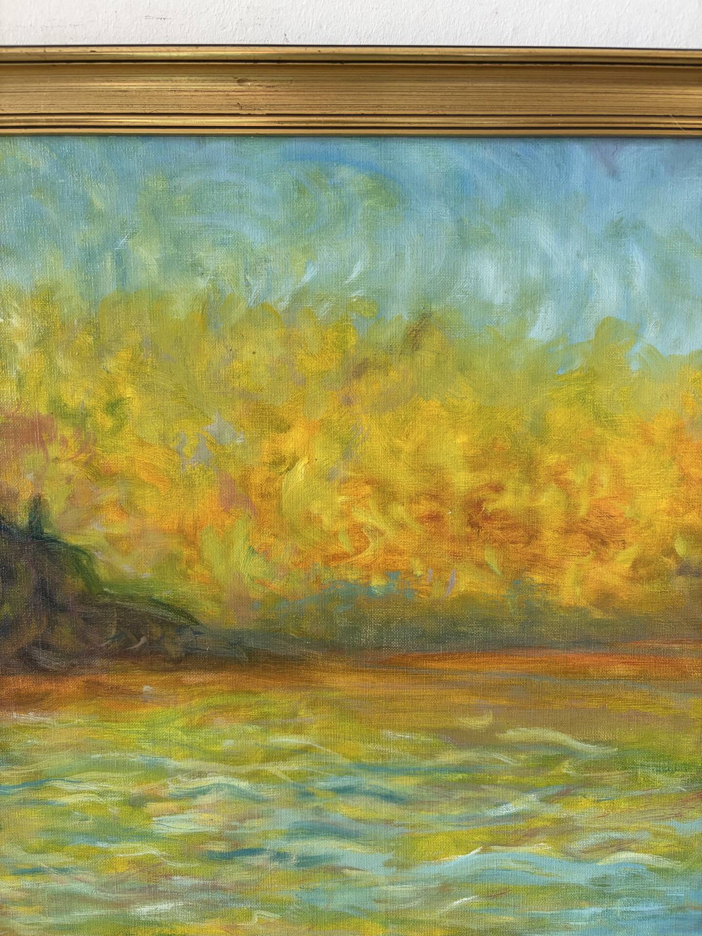 Saint George Major at dusk, oil on canvas signed