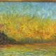 Saint George Major at dusk, oil on canvas signed