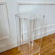 Plexiglass pedestal David Lange