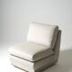 Beige fireside chair by Jacques Charpentier