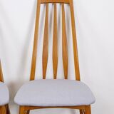 Set of 6 eva vintage chairs in Teak Niels Koefoe Hornslet Midcentury 60s