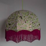 Retro fringed pendant light "Erina".