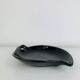 Black ceramic catchall, organic shape, vintage.