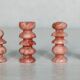 Small chessboard in coral marble and black marble - Italy - Second half of the twentieth century
