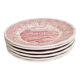 6 Assiettes à dessert en porcelaine  anglaise Italienne : Swiss  Landscape