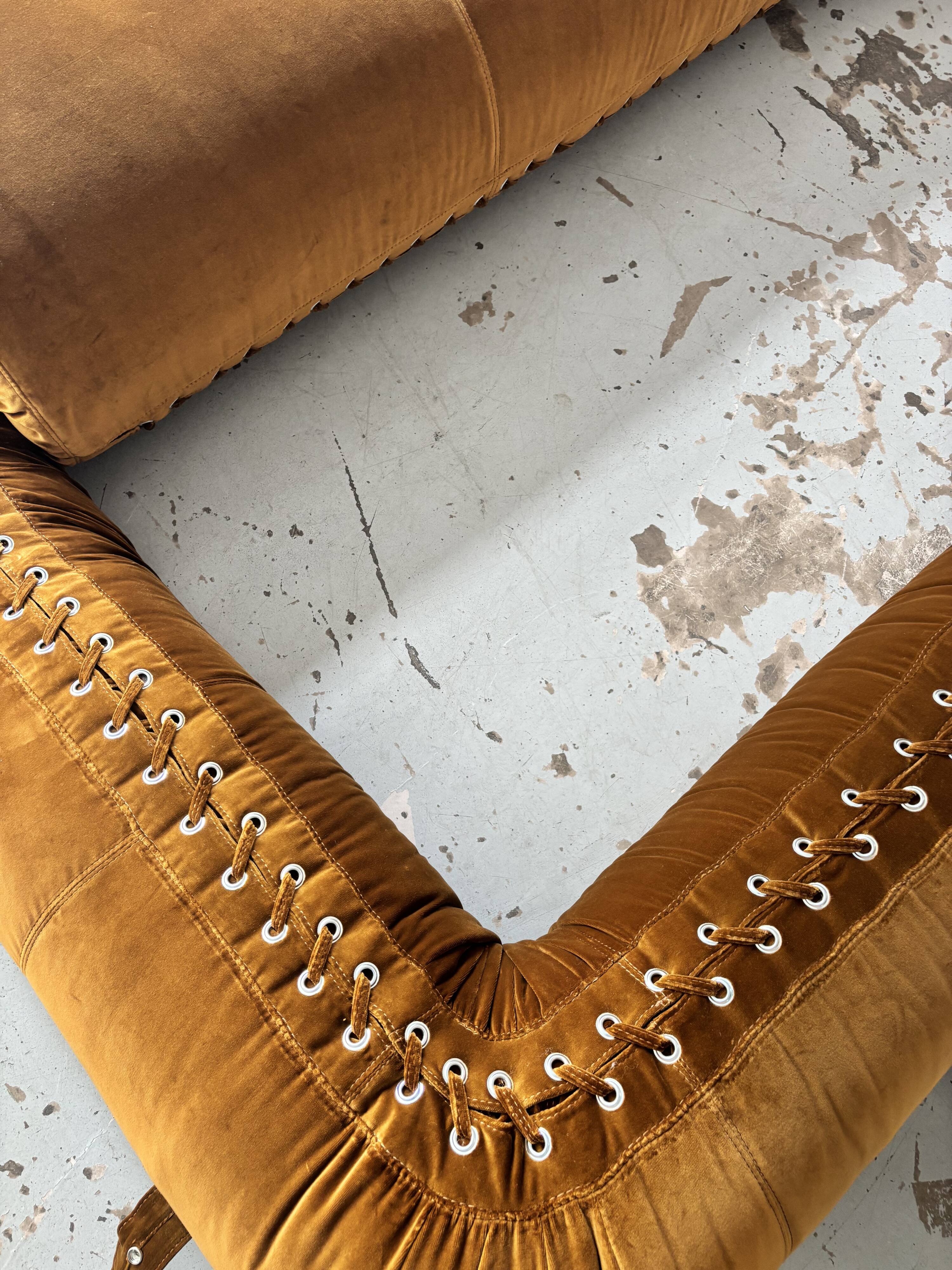 "Anfibio" 3-seater sofa by Alessandro Becchi for Giovaneti, 1970s