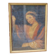 Orientalist pastel, woman with turban, signed Wolff
