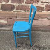 Vintage wooden bistro chair painted 1930