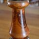 Vintage turned wooden lamp