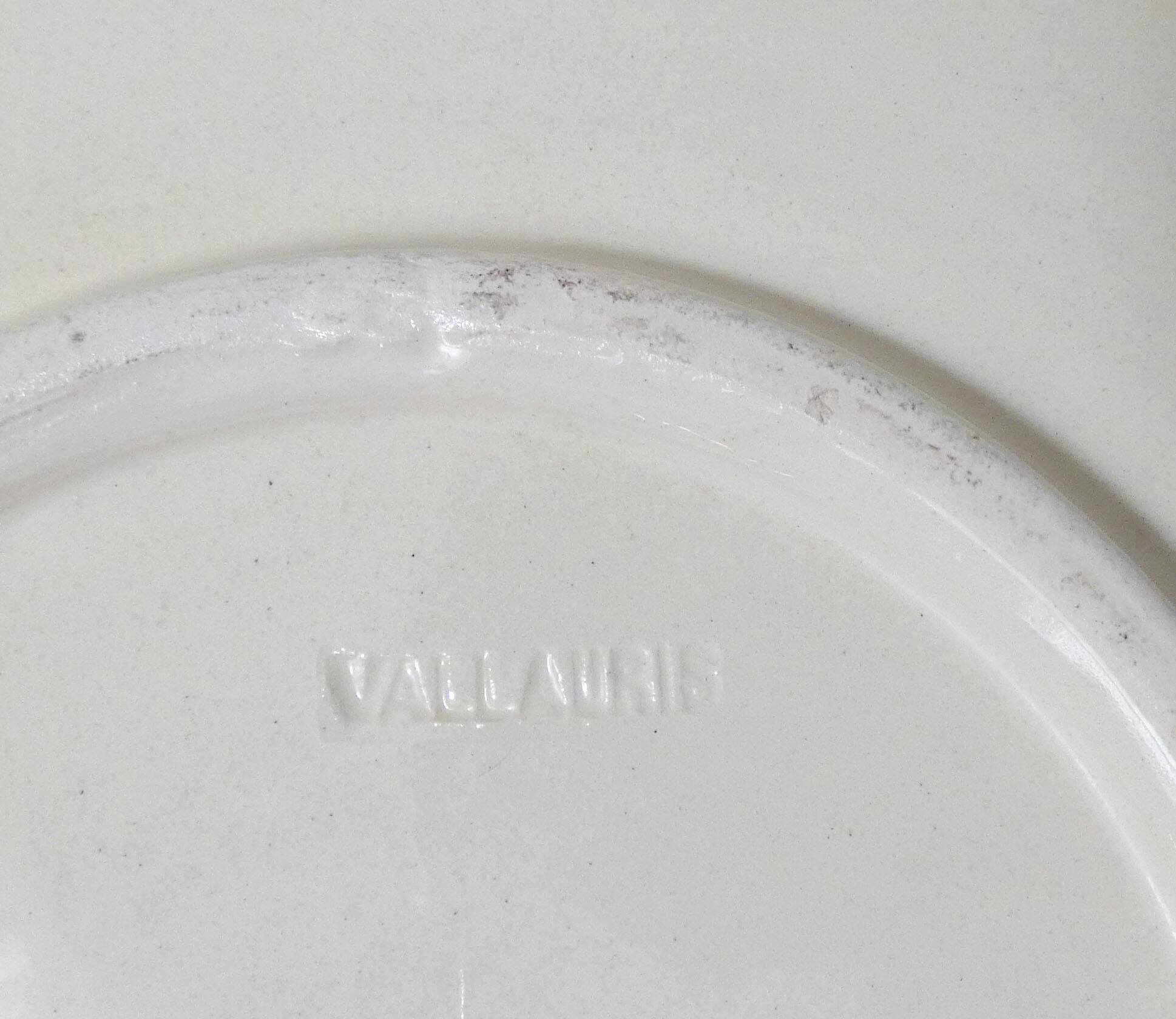 earthenware plate signed VALLAURIS