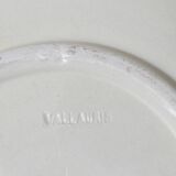 earthenware plate signed VALLAURIS