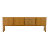 Mid-century brutalist oak sideboard