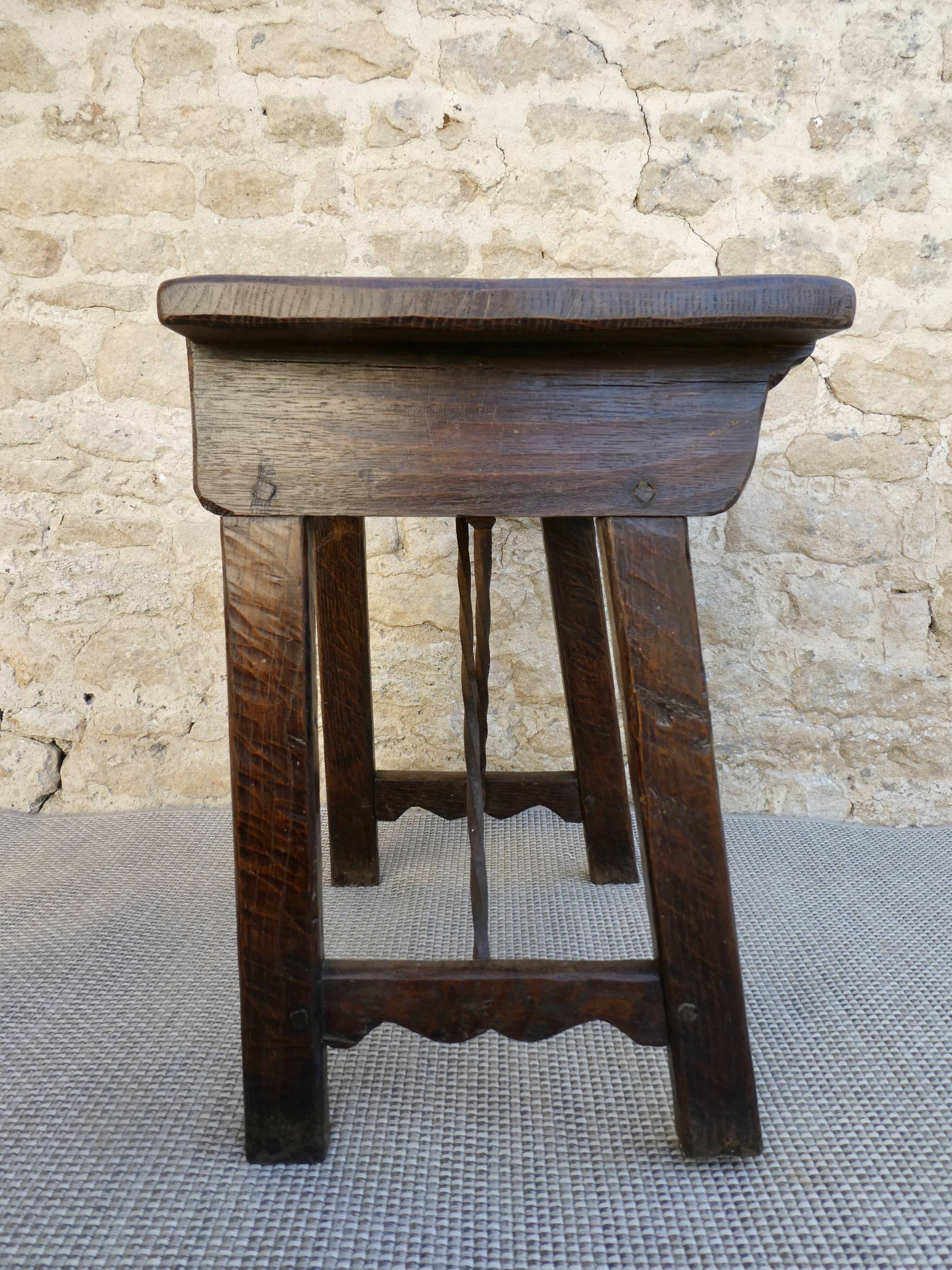 Night table, solid wood bedside, seventeenth century