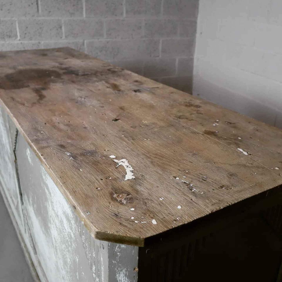 Antique shop counter