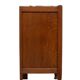 Art Nouveau Nightstand, Solid Oak & Marble Top, Hand-Carved, 1920s