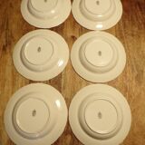 6 Lunéville Réberbère tulip deep plates