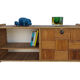 Vintage 70s rattan wall shelf