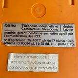 Phone orange pop art vintage telic ptt 1975 design f. quirin